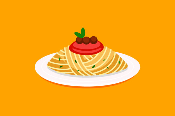 Download Spaghetti Junk Food Vector Illustration - Spaghetti Collection