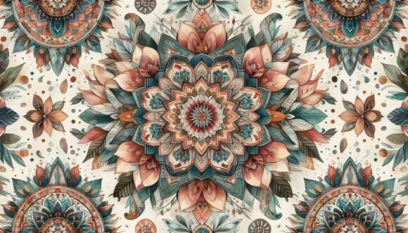 Download Bohemian Mandala Flowers - Bohemian Collection