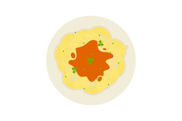Download Pasta Spaghetti Food Flat Design - Spaghetti Collection
