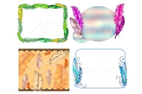 Download Feather Boho Background Bohemian Frame - Bohemian Collection