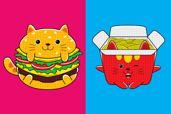Download Cats Fast Food (Burger &amp; Spaghetti) - Spaghetti Collection